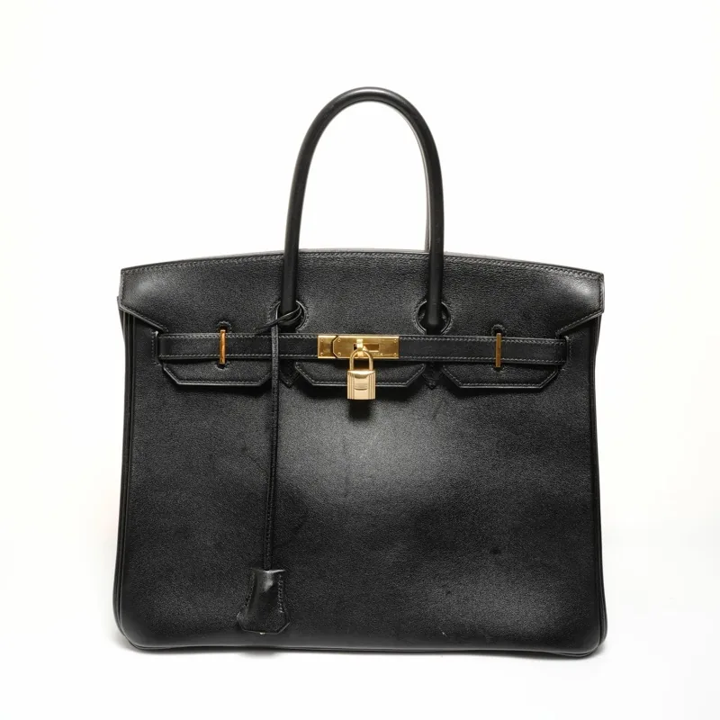 HERMES バーキン35 ヴォーガリバー ○Z ブラック